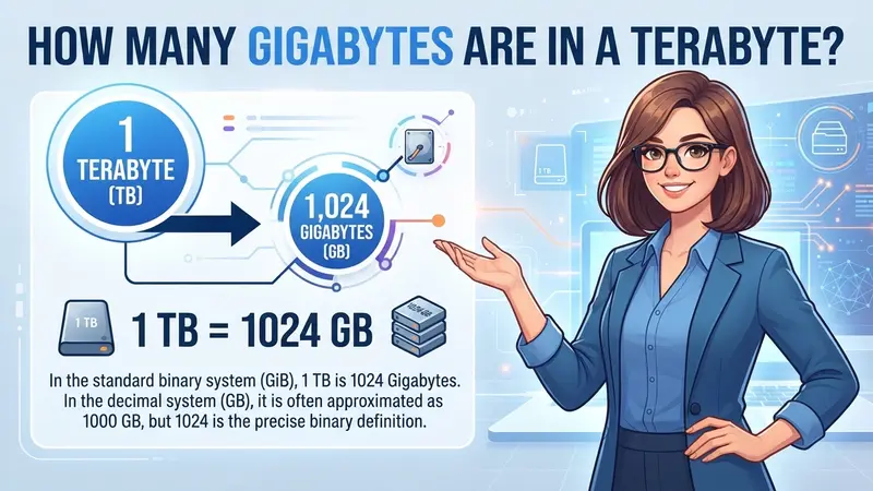 how many gigabytes are in a terabyte